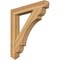 Ekena Millwork Olympic Arts & Crafts Rough Sawn Bracket, Western Red Cedar, 6"W x 44"D x 48"H BKT06X44X48OLY03RWR - alternate 1